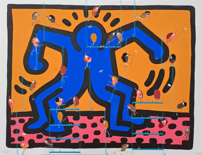 Moisés Yagües | Keith Haring in progress