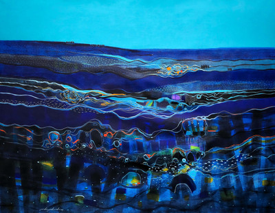 Miska Mohmmed | Glowing Blue Waves