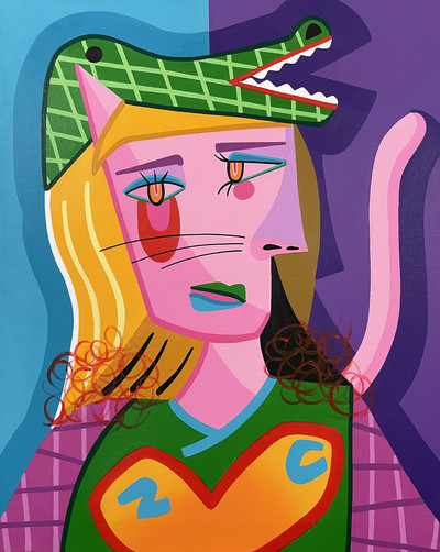 Sol Felpeto | Cat with Croco Hat